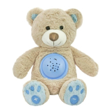 Baby Mix Plyšový medvedík s projektorom modrý
