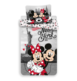 Obliečky Mickey a Minnie v New Yorku Love 140/200