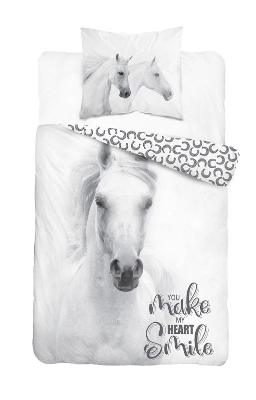 Obliečky Kôň white 