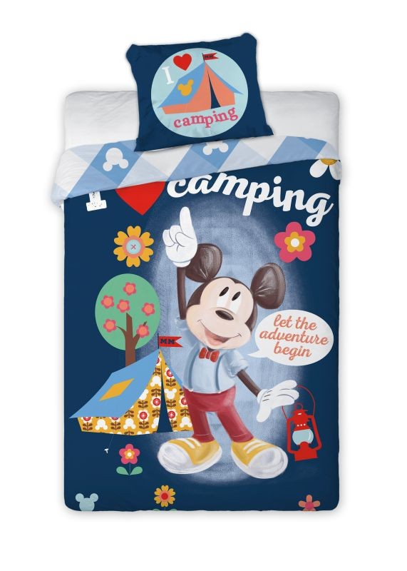 Obliečky Mickey camping