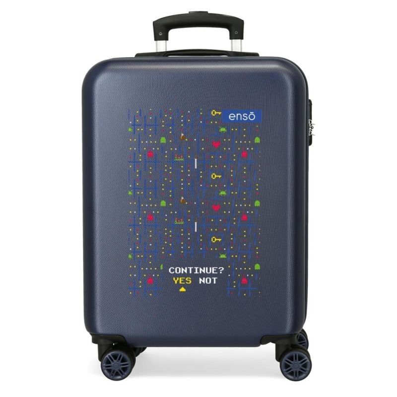 ABS Cestovný kufor Enso Gamer Navy 55 cm