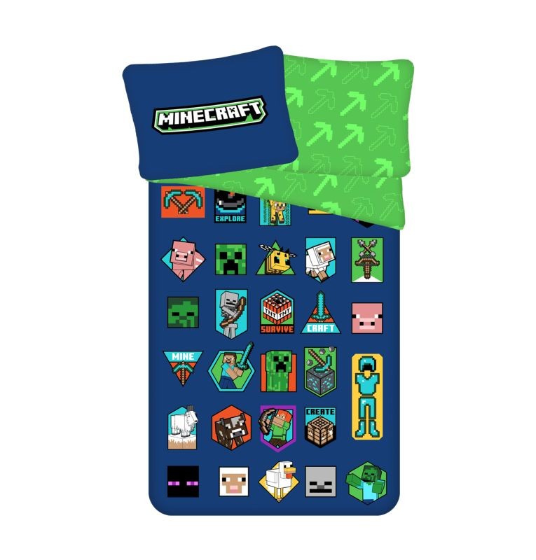 Obliečky Minecraft Badges