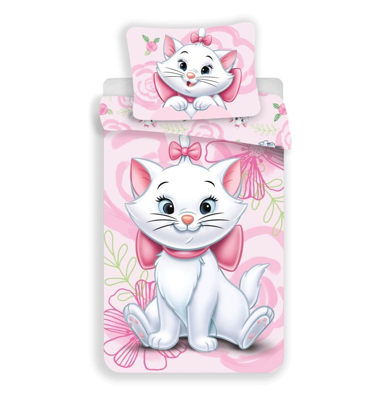 Obliečky Mačička Marie pink 03 140/200, 70/90