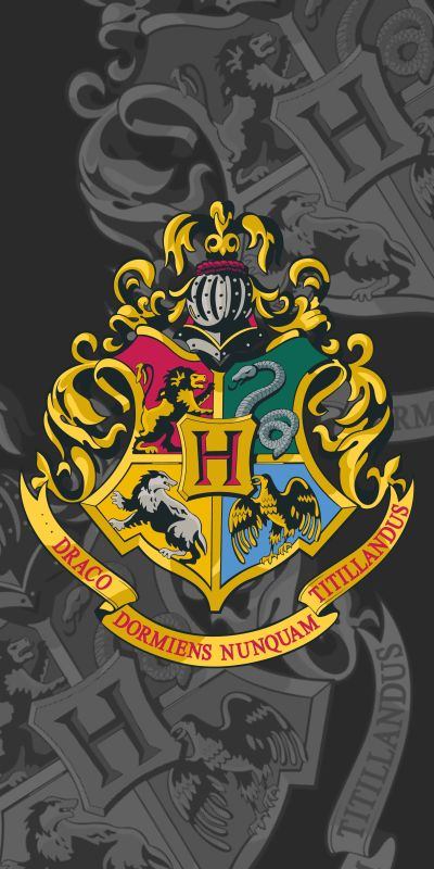 Osuška Harry Potter sivá