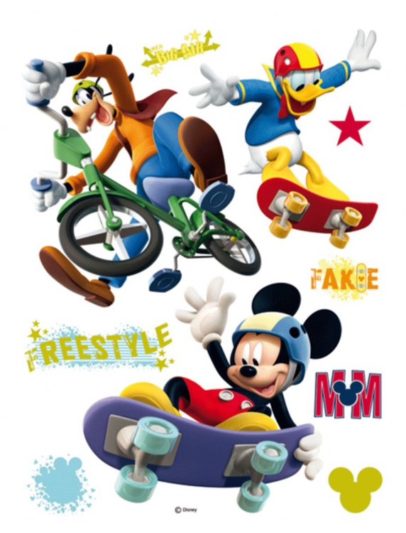 Samolepiaca maxi nálepky na stenu Mickey Mouse freestyle