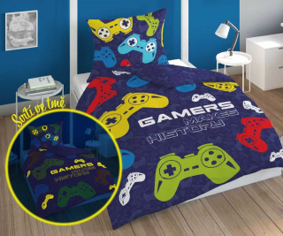 Obliečky Gamers History 140/200, 70/80
