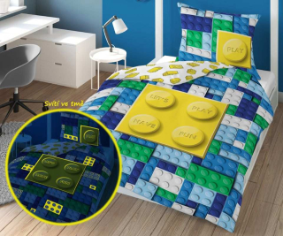 Svietiace obliečky Kocky fun
