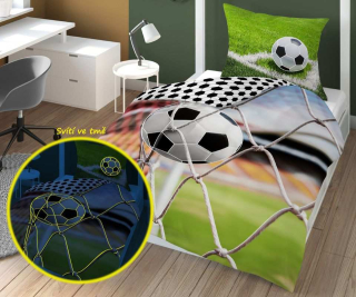 Svietiace obliečky Futbal Gól