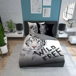 Francúzske obliečky Biely Tiger Wild Free 220/200 cm