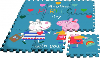 Podlahové penové puzzle Peppa Pig 9 dielov