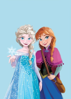 Fleece deka Ľadové Kráľovstvo Anna a Elsa 100/140