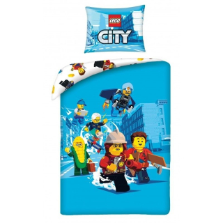 Obliečky Lego City blue