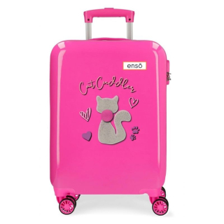 ABS Cestovný kufor Enso Cat Cuddler 55 cm