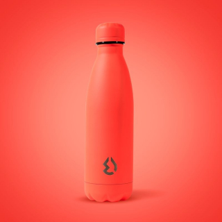Nerezová Termo fľaša na pitie fluo korálová 500 ml