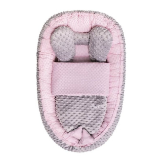 Hniezdočko pre bábätko MINKY Sweet baby ružová