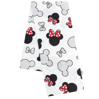 Flanelová plienka biela Mickey a Minnie