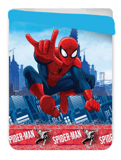 Letná prešívaná deka Spiderman 180/260 cm